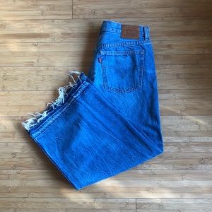 Levi’s high-waisted cropped culottes